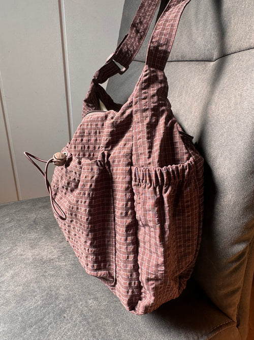 Sac bandoulière marron multi-poches - Pratique & tendance