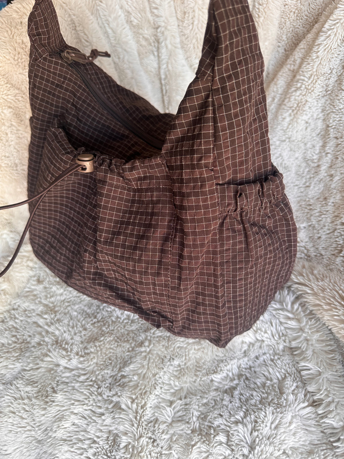 Sac bandoulière marron multi-poches - Pratique & tendance