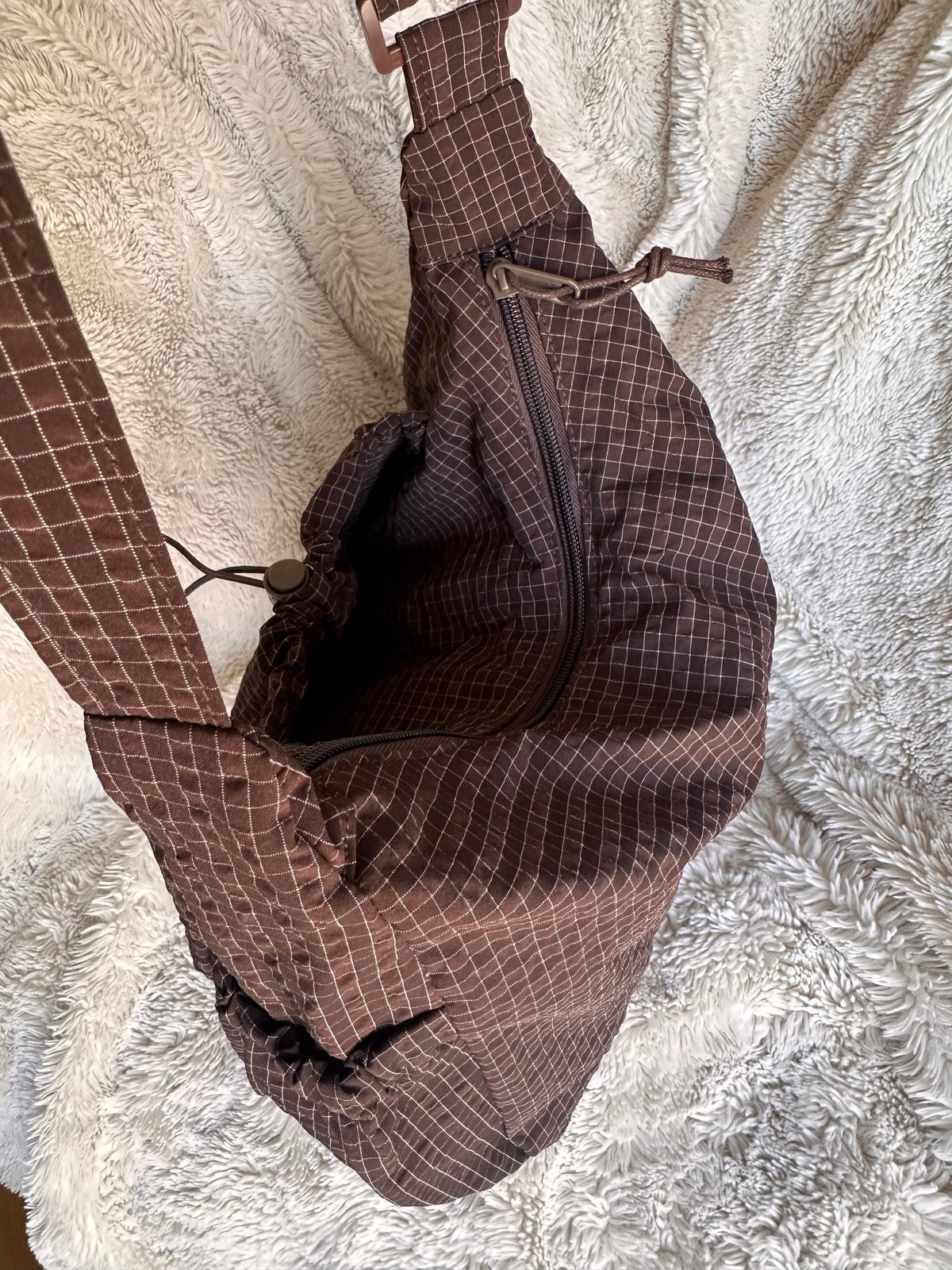 Sac bandoulière marron multi-poches - Pratique & tendance